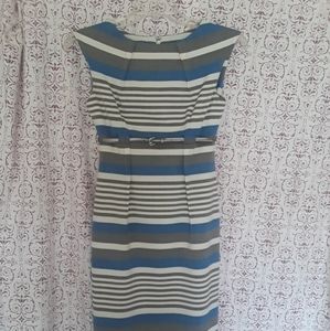 Calvin Klein fitted sheath dress with belt